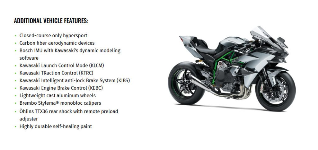 Kawasaki Ninja H2R Features